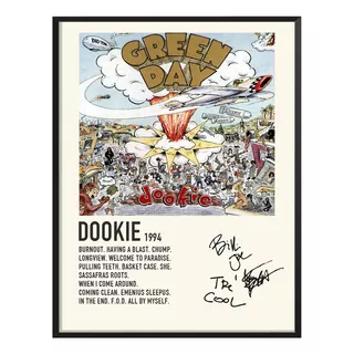 Cuadro Green Day Album Music Tracklist Exitos Dookie