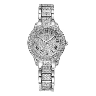 Reloj Mujer Pulsera Lujo Con Brillantes De Moda Tendencia Gf