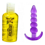 Dilatador Anal Lubricante + Plug Anal Sexshop