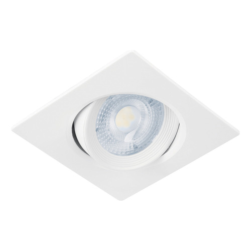 Luminario Empotrable Cuadrado De Led Dirigible Volteck 46947 Color Blanco