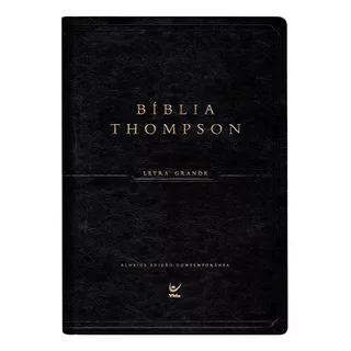 Bíblia Thompson, De Almeida Contemporânea. Editora Vida, Capa Mole Em Português, 2015 Cor Preto