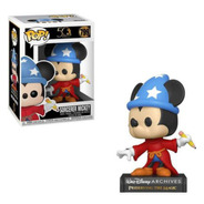 Funko Pop Sorcerer Mickey 799 Clássico 50 Anos - Disney