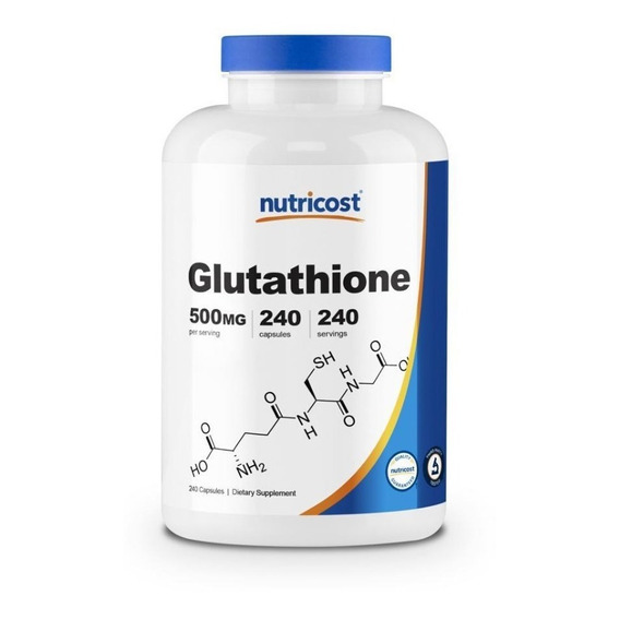 Original Nutricost Glutathione Glutatione 500mg 240 Capsulas