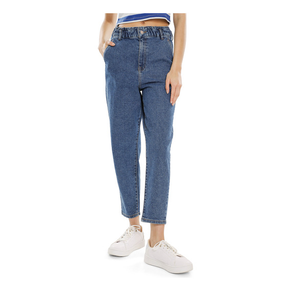 Jeans Baggy Paper Bag Cropped C&a De Mujer