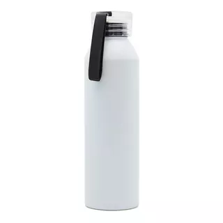 Botella Aluminio Tahg Alu 600 Ml Blanco  - Negro I Giveaway