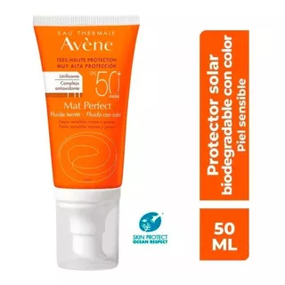 Protector Solar Mat Perfect Fluido Con Color Spf 50 Avene 