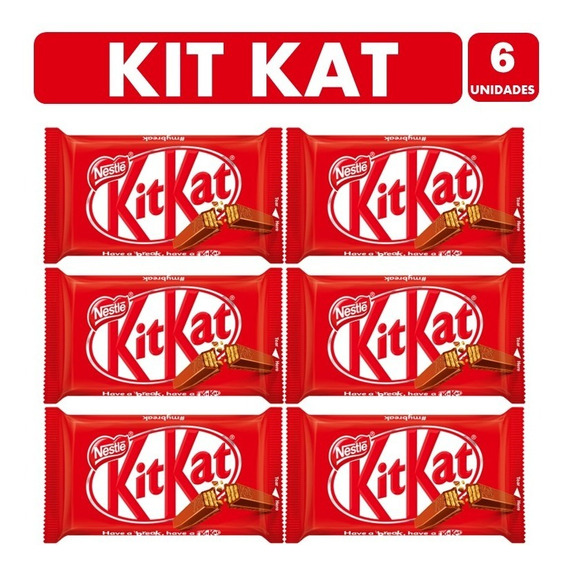 Barrita Chocolate Leche Kitkat De Nestlé - (pack 6 Unidades)