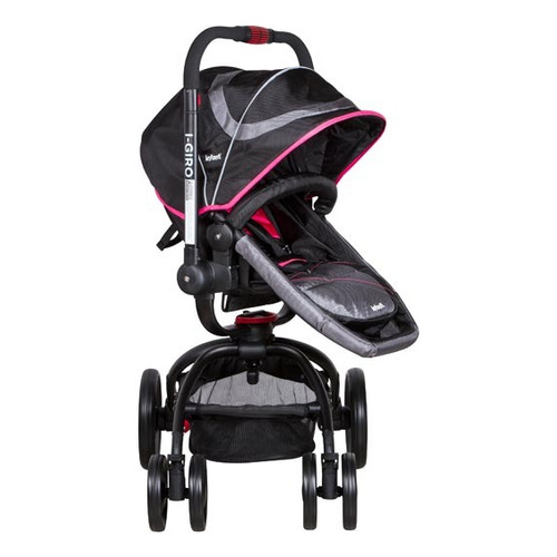 Coche Travel System Infanti I-giro Bright Black Color Rosa chicle Color del chasis Negro