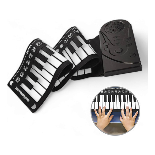 Piano Teclado Eléctrico Flexible De Aprendizaje  49 Teclas Con Música Y Ritmos 