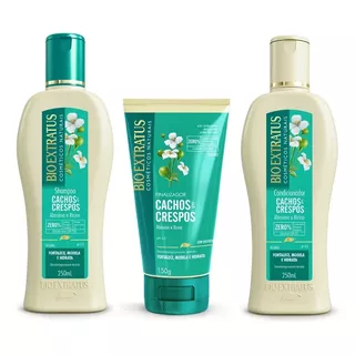  Shampoo Cond 250ml Finalizador Cachos E Crespos Bio Extratus