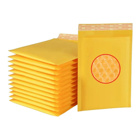 Pack 50 Sobre Kraft Acolchado Con Burbujas Impermeable 13x18