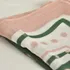 Pañuelo De Algodón, Para Mujer, Dama, Premium Rosa Con Verde Y Blanco U