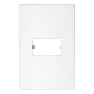 Placa De 1 Módulo + Suporte 4x2 Branco Modular Walma 