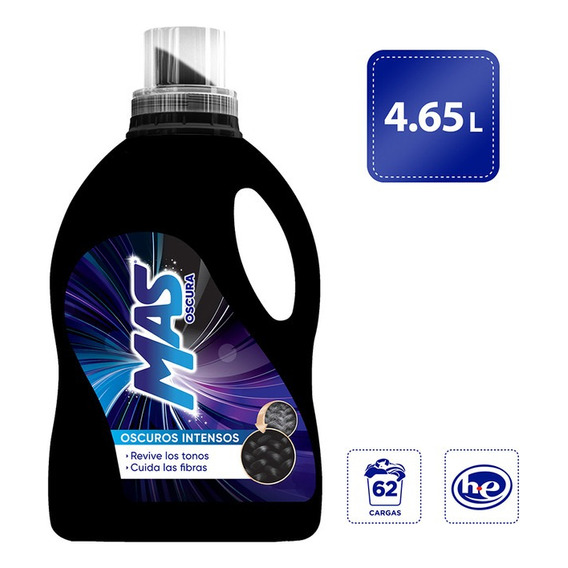 Detergente Líquido Mas Oscura 4.65l