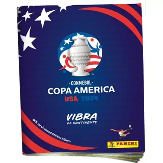 Álbum Copa América Usa 2024 Panini Azul Tapa Blanda