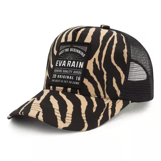Gorra Gabardina Trucker Zebra Safari Animal Print Eva Rain®
