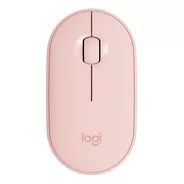 Mouse Sem Fio Logitech  Pebble M350 Rosa