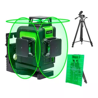 Nivel Laser Verde 12 Líneas (360grados) Huepar 903cg+trípode