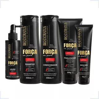 Kit 5x Força Com Pimenta Bio Extratus - Cor De Cabelo Todas As Cores