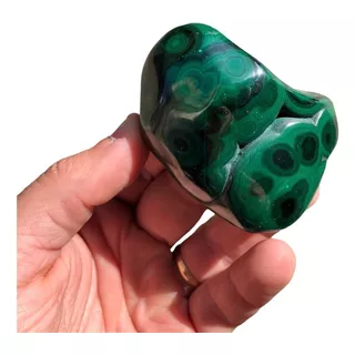 Piedra Natural Semipreciosa Verde Malaquita Pulida