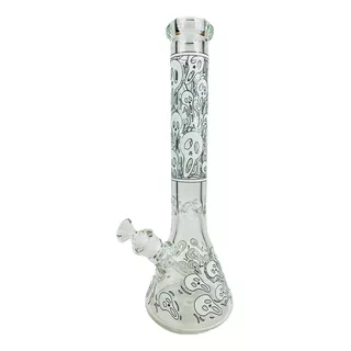 Bong Ghost Face Glow In The Dark 40 Cm Y 9 Mm De Espesor