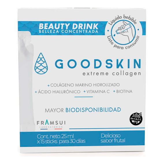 Suplemento Dietario Goodskin Extreme Collagen X 15 Sobres