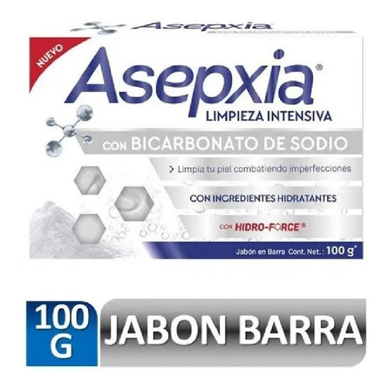 Asepxia Jabon En Barra Bicarbonato X 100gr