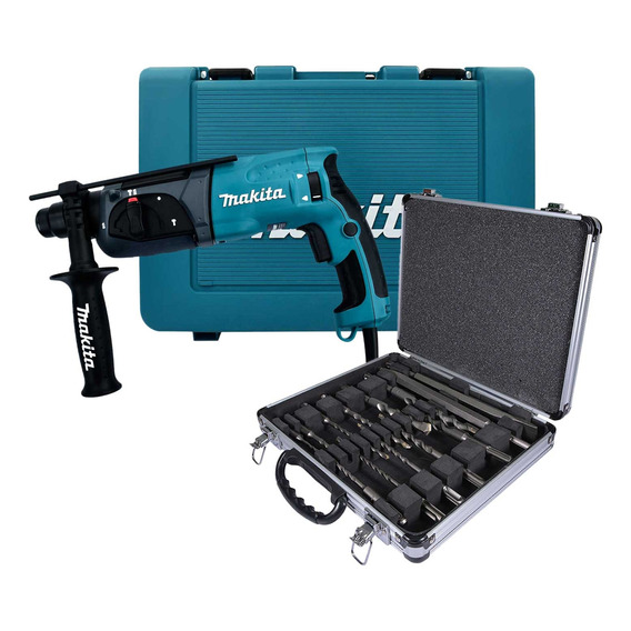 Rotomartillo Sds Plus Hr2470 +  Kit Brocas Y Cinceles Makita