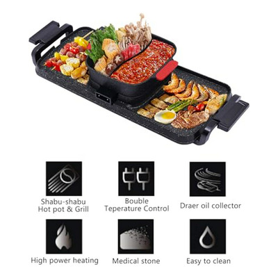 Parrilla Y Olla De Potencial Dual, Compatible Con Circuito D