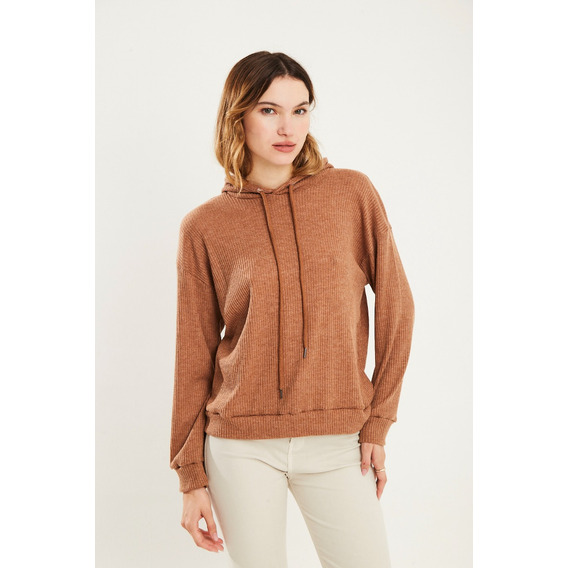 Sweater Morley  Capucha Cordon Butter Toffee Koxis Mujer