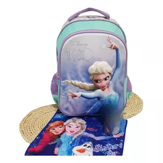 Mochila Frozen Escolar En Set