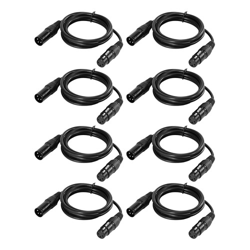 Cable Xlr De 1 M/3,3 Pies Cable De Luz De Escenario Dmx De 3