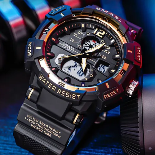 Smael Relojes De Pulsera Led Impermeables Para Hombre Color De La