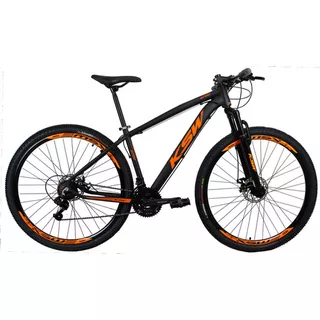 Bicicleta Aro 29 Ksw Xlt 24v Disco Câmbios Index Tamanho Do Quadro 19   Cor Preto/laranja