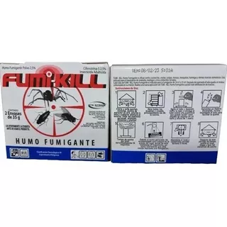 Humo Fumigante Control De Plagas X 2 De 35 Gr C/u