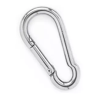 Mini Mosquetão Chaveiro Aço Inox 5cm Resistencia 80kgf Alpen