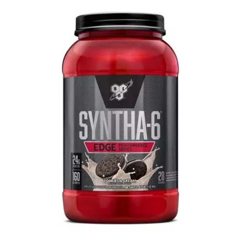 Suplemento en polvo BSN  Edge Syntha-6 proteínas sabor cookies & cream en pote de 1.12kg