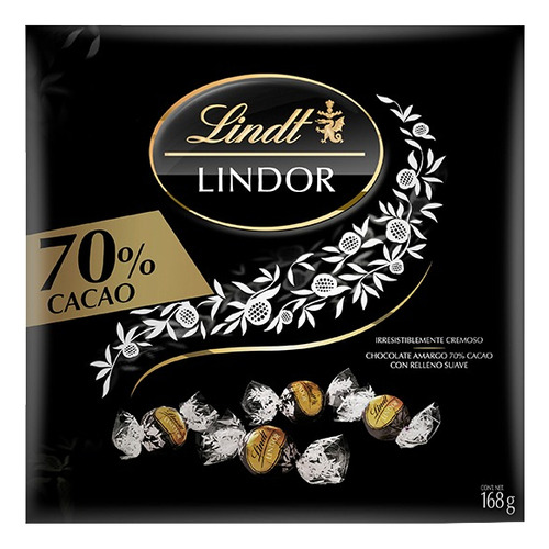 Chocolate Lindor Con 70% De Cacao 168g
