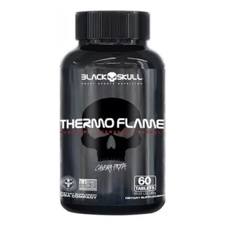 Thermo Flame 60 Tabletes - Black Skull - Caveira Preta Sabor Sem Sabor