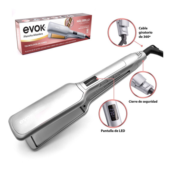 Plancha Evok Procare Ceramic Ev-hs-c190