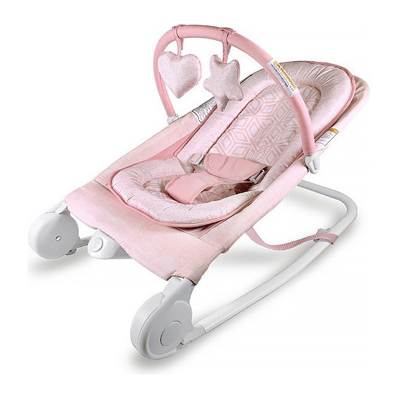 Silla Mecedora Para Bebé Con Vibración Summer Bouncer Duo Color Rosa