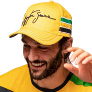 Gorra Ayrton Senna Casco Amarillo Producto 100% Genuino
