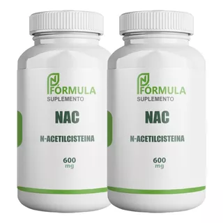 Kit  Nac N-acetilcisteina 600mg  Recup. Muscular 2 Pote 60cp