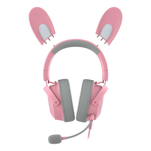 Audífonos Gamer Razer Kraken Kitty V2 Pro Rgb Color Quartz Pink Color De La Luz Rgb