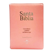 Biblia Reina Valera 1960 Letra Gigante Cierre Pjr Conc. Rosa
