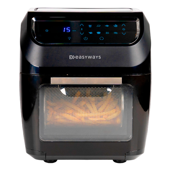 Horno Freidora De Aire Airfryer Plus Easyways Color Negro