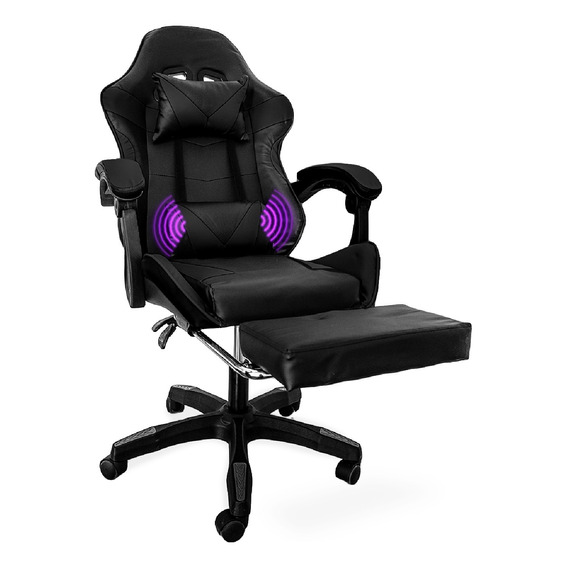 Silla Gamer Ergonómica Reposapiés Reclinable Gaming Oficina