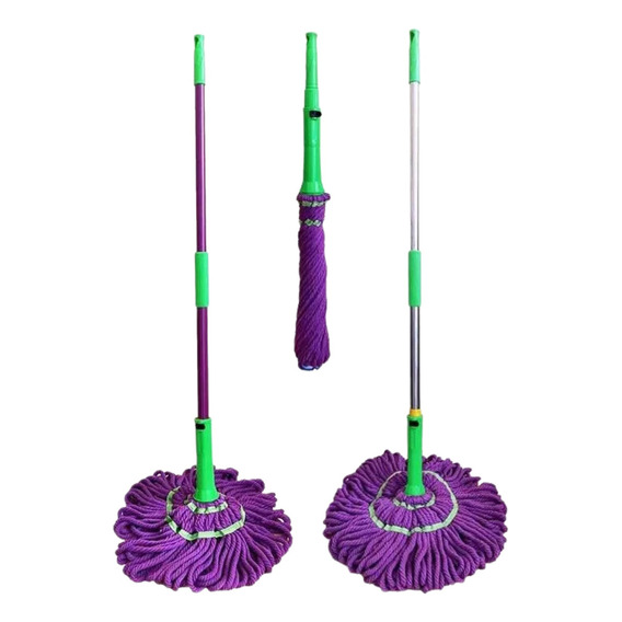 2 Pza Trapeador Mágico Magic Mop Autoexprimible Inoidable Color Aleatorio