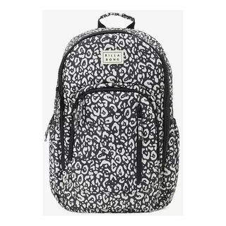 Mochila Billabong Roadie Porta Notebook Mujer Color Negro/estampado