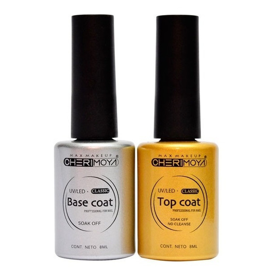 Pack Base Coat + Top Coat Permanente Cherimoya 8ml